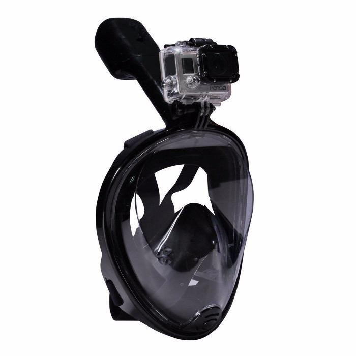 Mặt nạ lặn biển Full Face view 180 độ, gắn được camera (size S/M dành cho trẻ em)