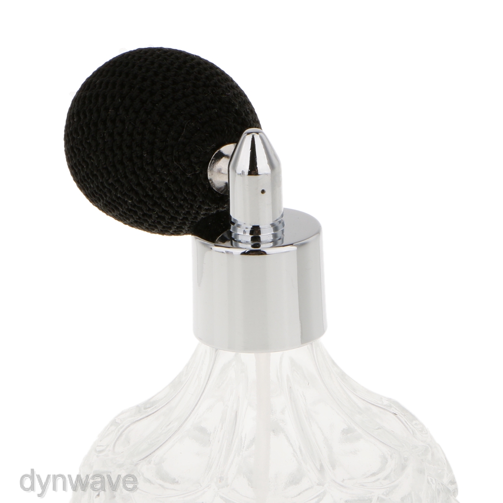 Lọ Nước Hoa Bằng Thủy Tinh 100ml Dạng Xịt Thiết Kế Kiểu Cổ Điển Loại Nhỏ