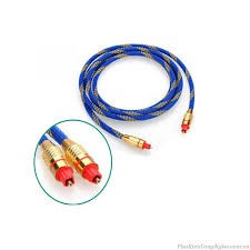 Cáp quang âm thanh Toslink Optical 2m (Xanh Phối Vàng) -DC1002