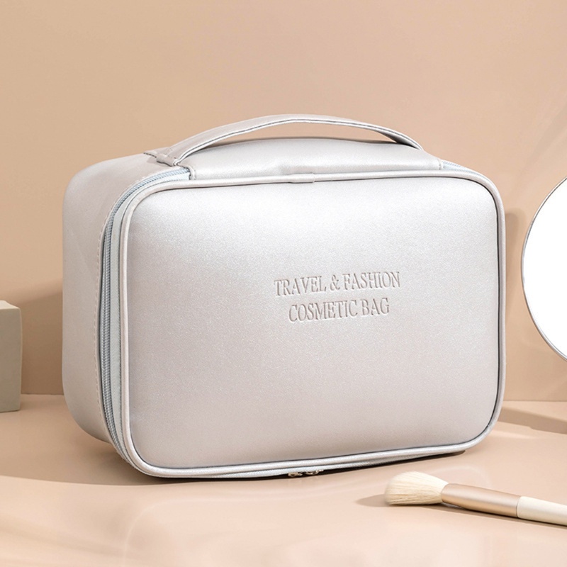 Túi Đựng Cọ Trang Điểm Bằng Da Giả Chống Nước Kích Thước Lớn