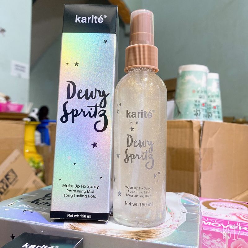 Xịt khoá lớp makeup giữ lớp nền lâu trôi Kissbeauty có nhũ mịn lấp lánh siêu cute | BigBuy360 - bigbuy360.vn