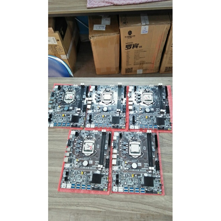 Combo Main b75 8 chân cắm usb + Chip G540 + Ram ddr3 4Gb kèm fan cpu