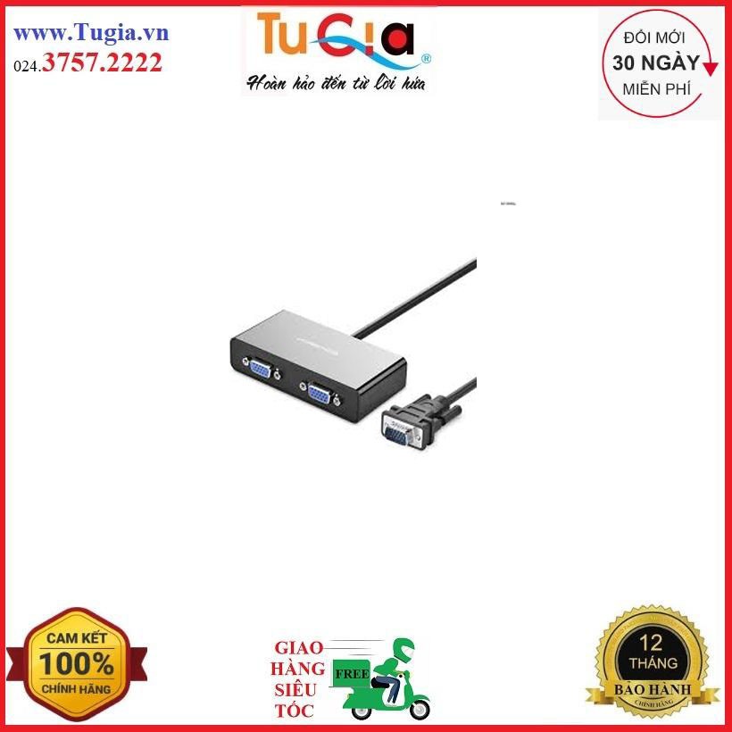 [Mã 254ELSALE giảm 7% đơn 300K] Bộ chuyển đổi 2 cổng VGA màu đen UGREEN MM126 30711 - Hàng Chính Hãng