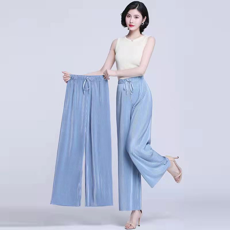 Quần ống rộng Lưng Cao Thời Trang Cho Nữ