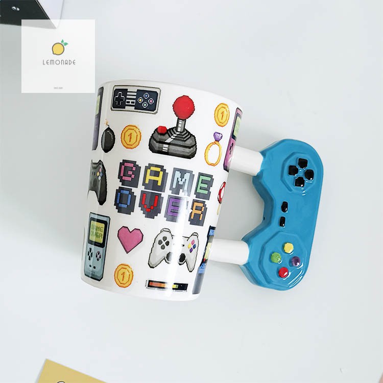 Cốc Sứ Uống Cà Phê Hình Máy Chơi Game Cầm Tay Ba Chiều Sáng Tạo Làm Quà Tặng Cho Bé Trai