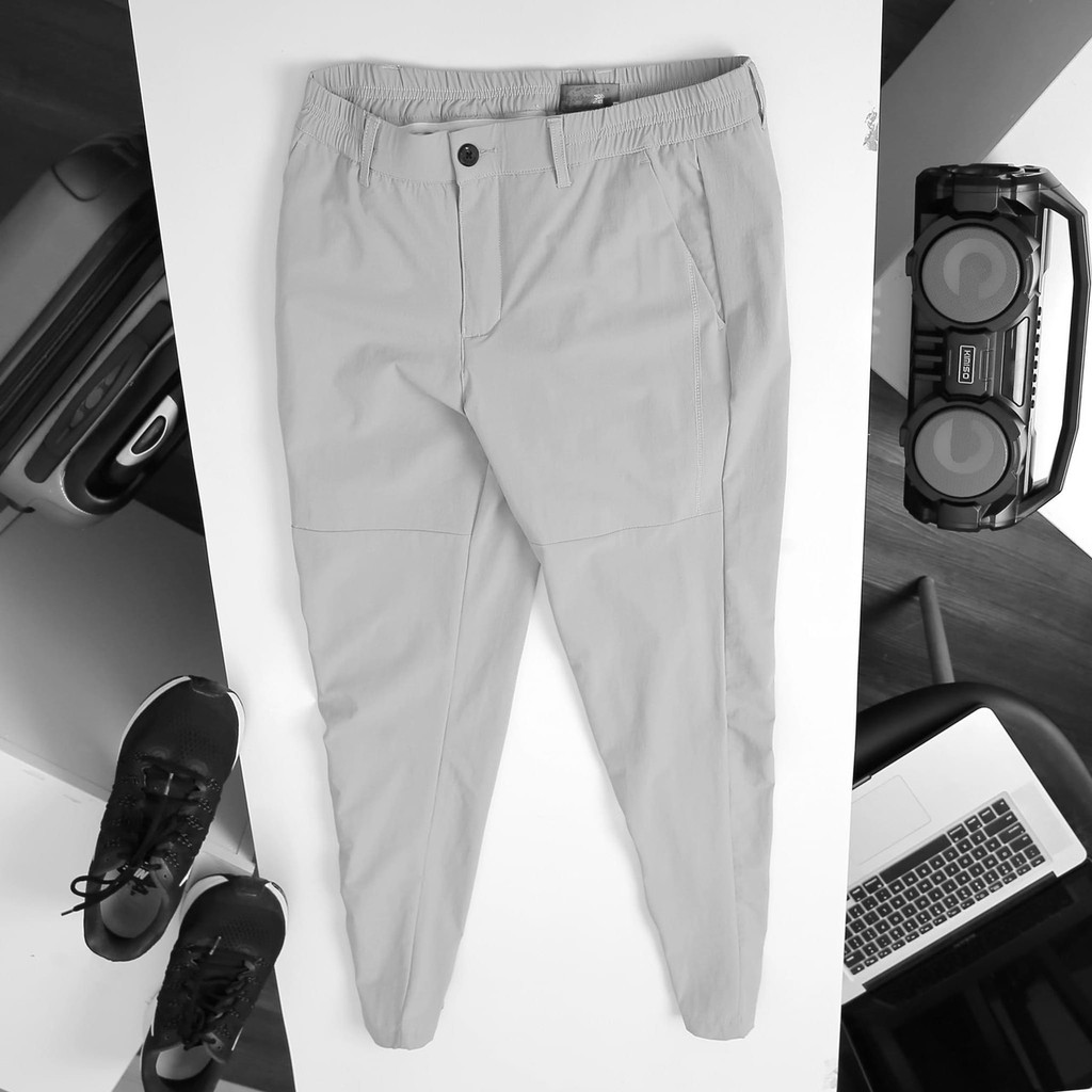 Quần kaki gió nam slimfit lưng thun chất co giãn tốt, dáng ôm gọn, đứng form | BigBuy360 - bigbuy360.vn