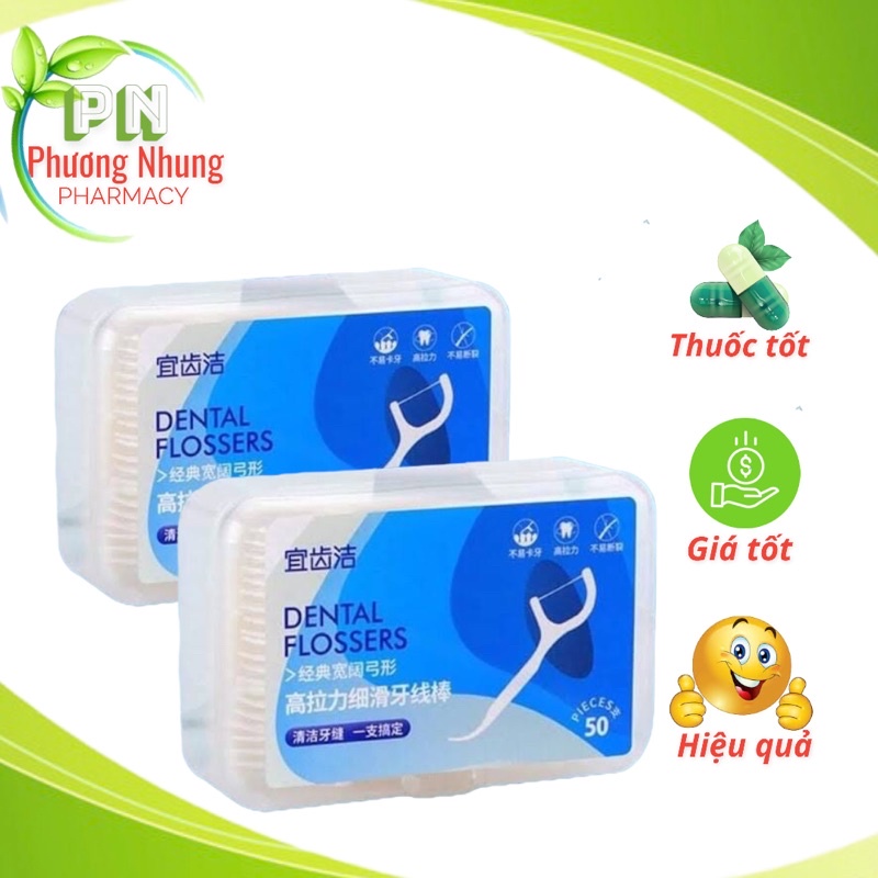 Tăm chỉ nha khoa hộp 50 chiếc