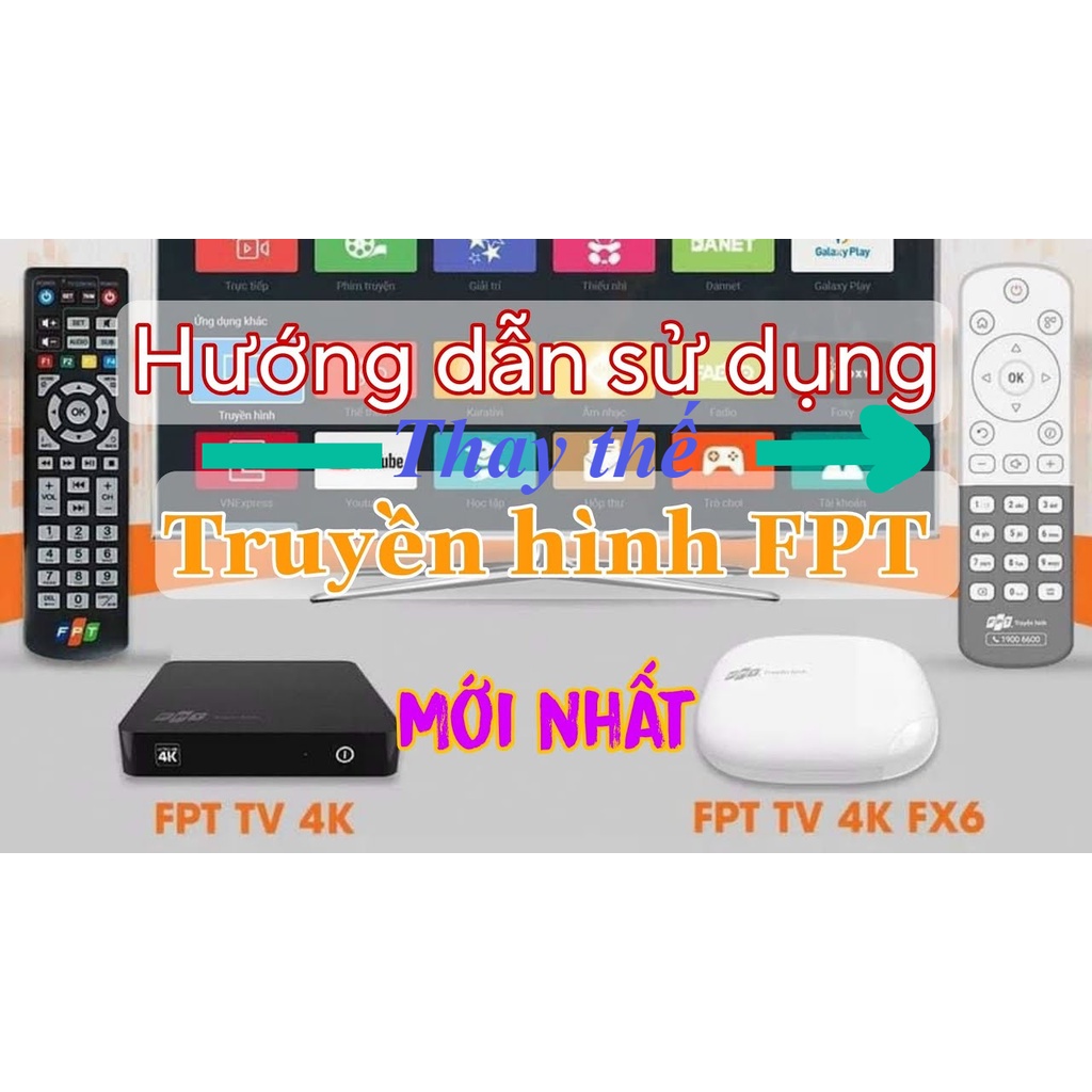 Điều khiển FPT - Remote đầu thu FPT - Điều khiển đầu thu FPT 4K FX6