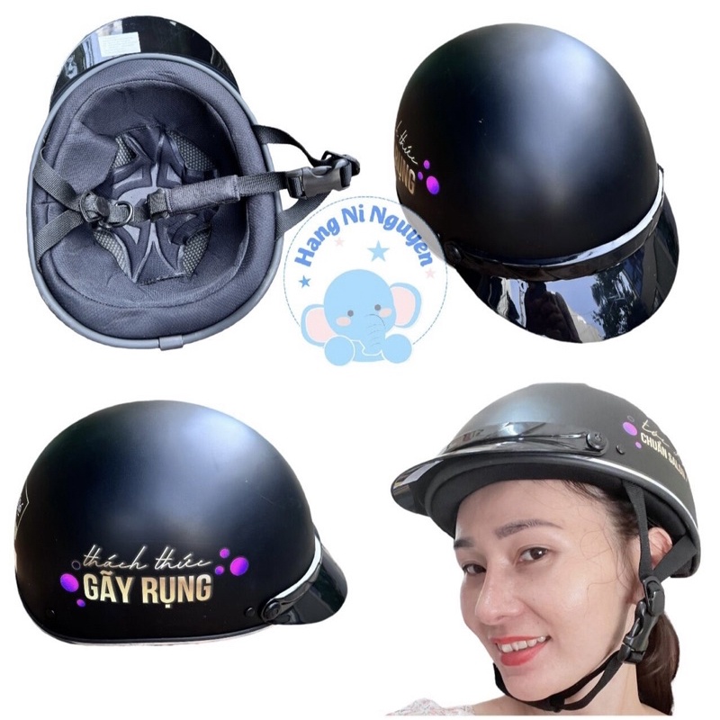 Nón bảo hiểm nửa đầu loại xịn
