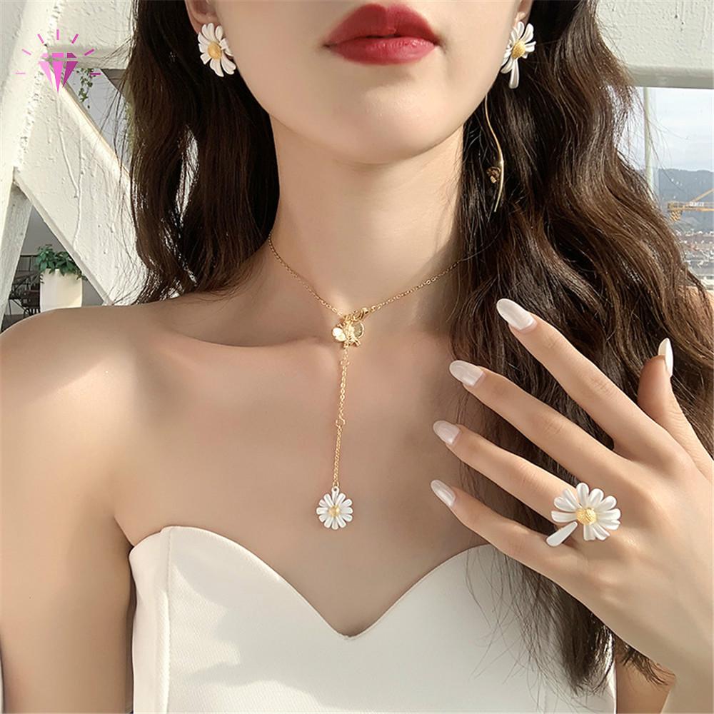 vòng cổ Mặt Hình Hoa Cúc Thời Trang Cho Nữ