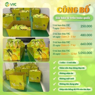 [CHÍNH HÃNG] Kẹo Dứa Giảm Cân Vic plus