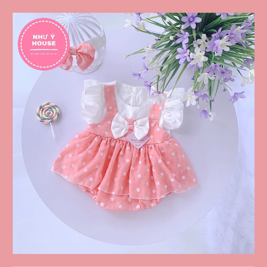 body váy bé gái sơ sinh 🍓[𝐓𝐀̣̆𝐍𝐆 𝐊𝐄̀𝐌 𝐓𝐔𝐑𝐁𝐀𝐍🍓 Nhu Y House- body thiết kế sinh nhật thôi nôi cho bé