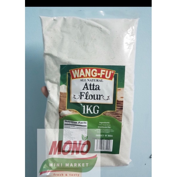 Bột mì nguyên cám WANGFU 1KG (protein 22g)