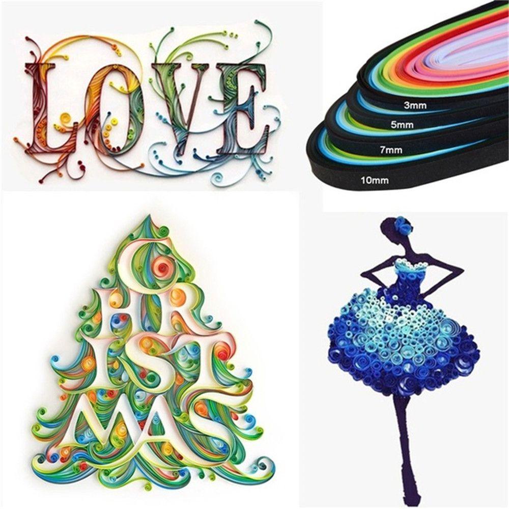 MAG Giấy Quilling 3 / 5 / 7 / 10mm Tự Làm Giấy Quilling Sáng Tạo