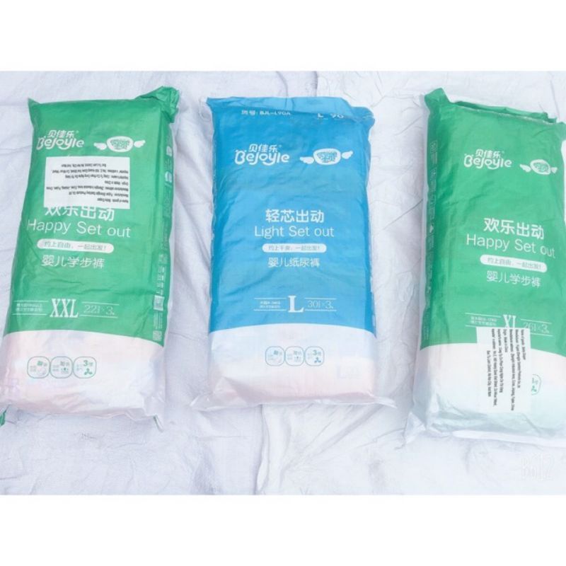 Tã/Bỉm Bejoyle Plus/Xanh/Momo/Diamond Dán/Quần S120/M96/L90/XL78/XXL66