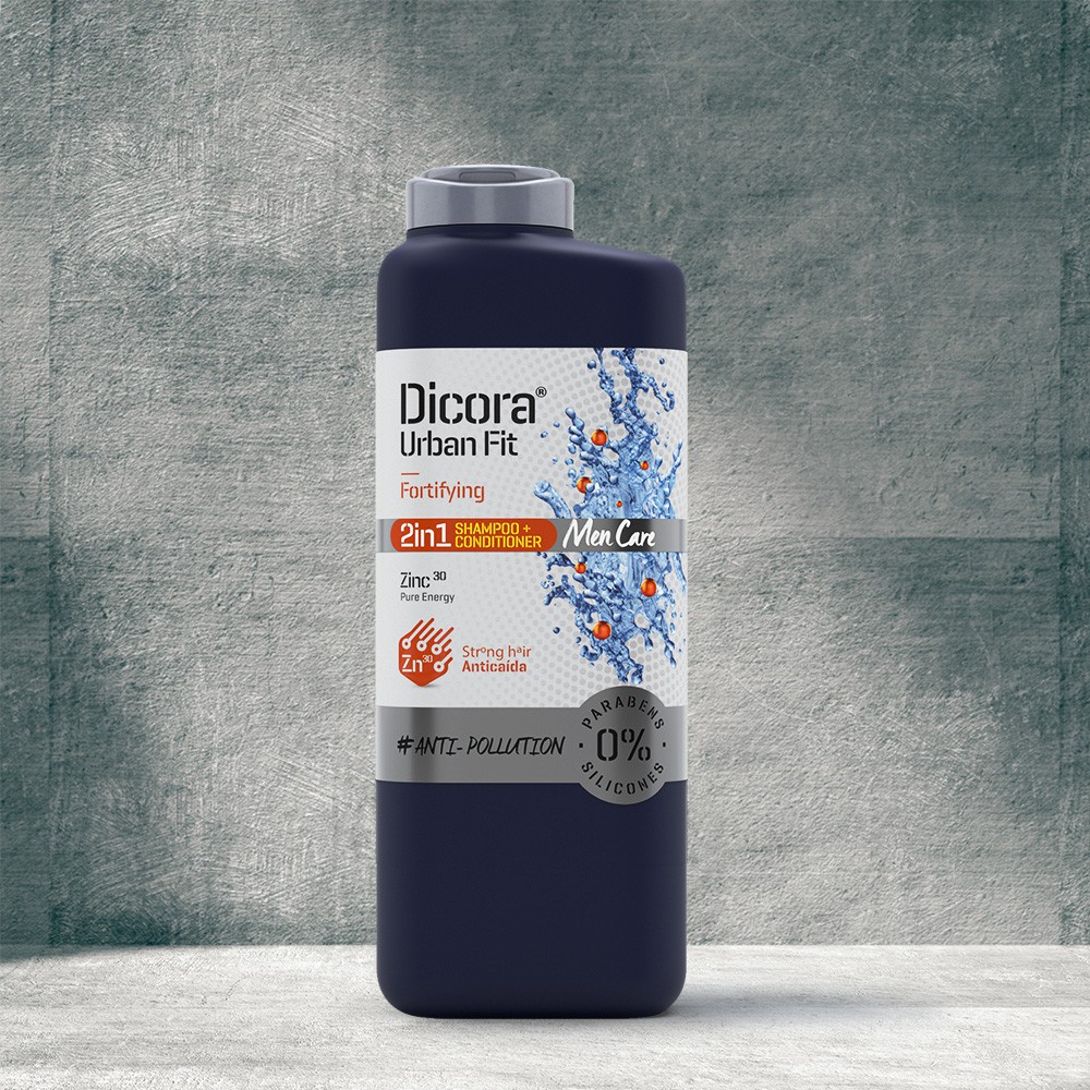 Dầu Gội - Xả 2in1 Dicora Urban Fit Fortifying chống rụng tóc dành cho nam - 400ml