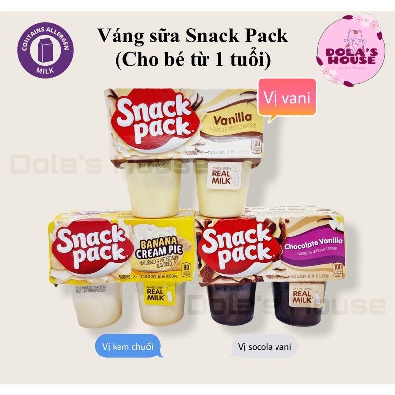 VÁNG SỮA SNACK PACK