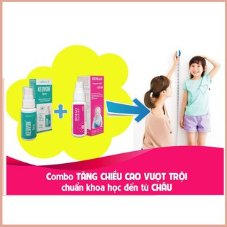 Combo Tăng chiều cao cho trẻ Dimao Vitamin D3 + Keovon Vitamin K2