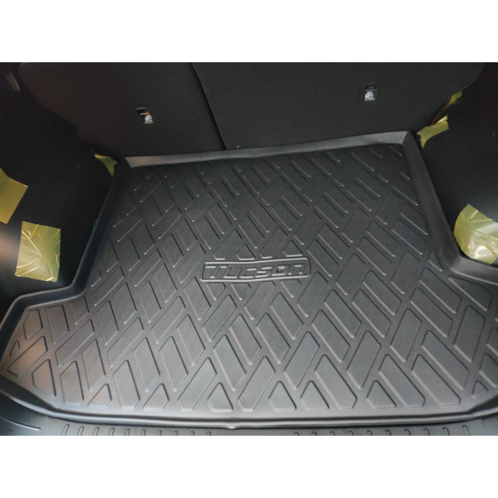 Lót cốp nhựa xe Hyundai Tucson 2022 2023 màu đen,Chất Liệu Nhựa TPO Dẻo Không Mùi Dễ Vệ Sinh Lau Rửa