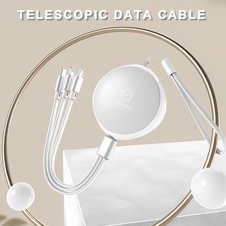 Dây cáp sạc nhanh 3 trong 1 cho Iphone Android Micro USB Type-C
