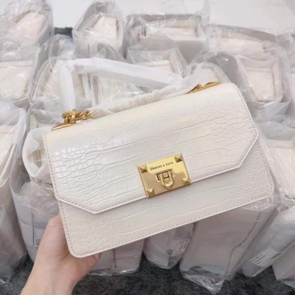 Túi xách nữ da rắn khoá 4 đinh hàng cao cấp