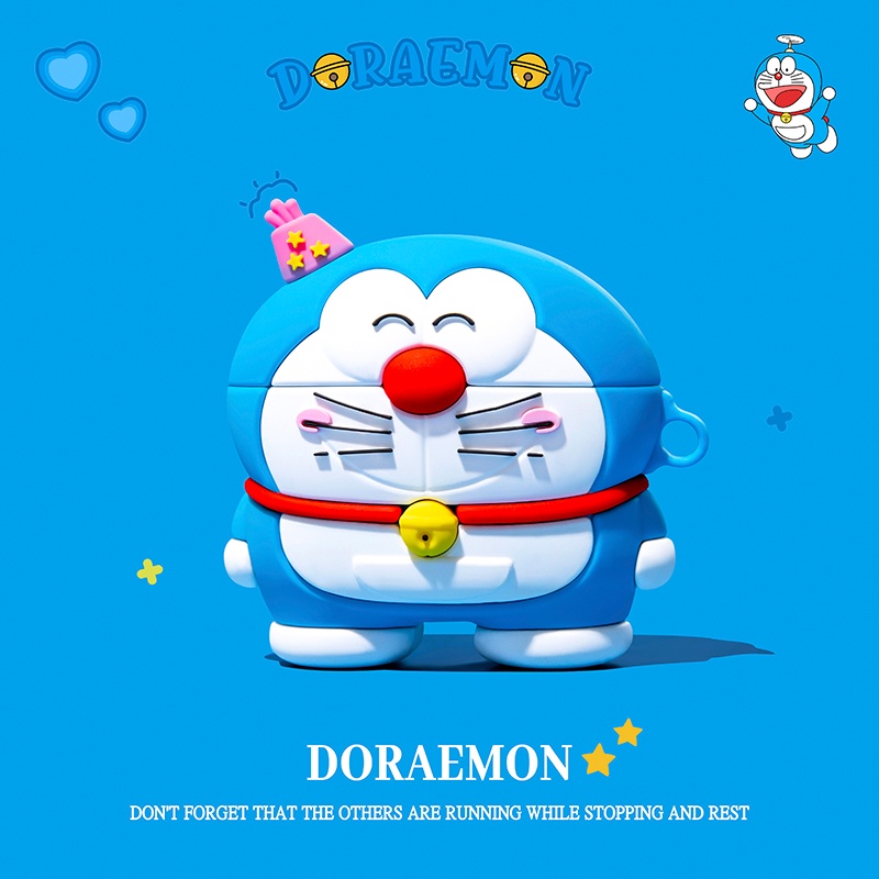 Vỏ Bảo Vệ Hộp Sạc Tai Nghe Airpods 3 Pro 2 3 Họa Tiết Hoạt Hình Doraemon Phong Cách Mới 2021 Ốp