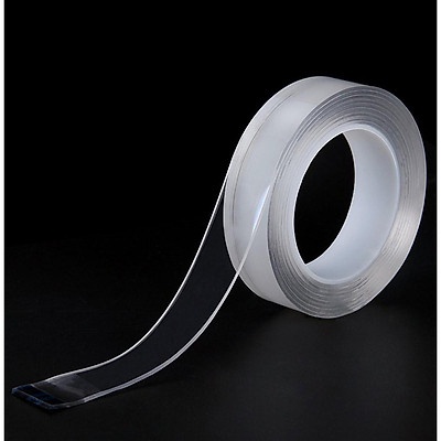 Băng keo Nano 2 mặt 3m &amp; 5m siêu dính trong suốt , Băng Keo Dẻo 2 Mặt Dán Trên Mọi Bề Mặt Siêu Dính, Tái Sử Dụng