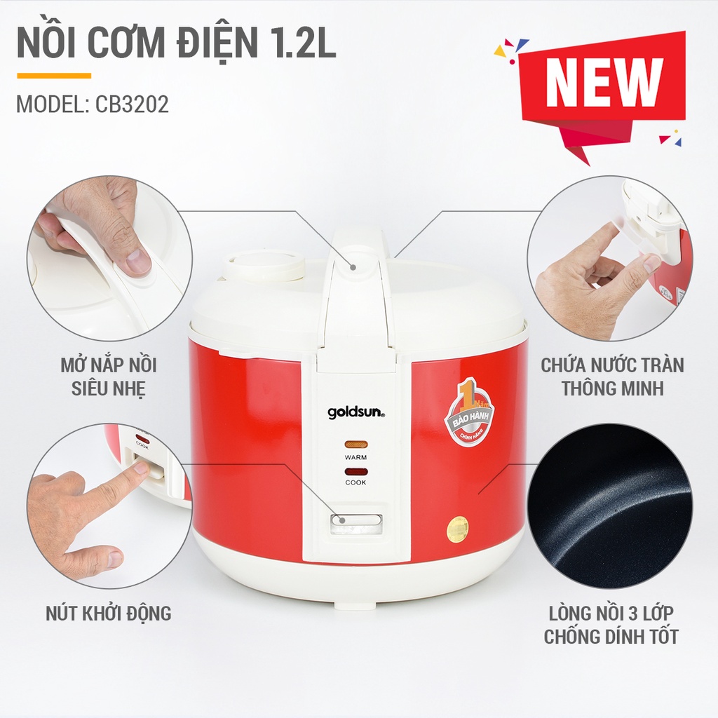 Nồi cơm điện Goldsun CB3202