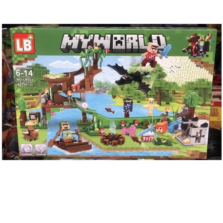 Lego Xếp Hình Minecraft Cuộc Chiến Với Rồng Ender Dragon LB 551