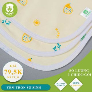 Set 3 Yếm tròn ăn dặm Mipbi