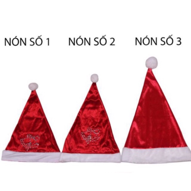 Mũ ông già noel nhung