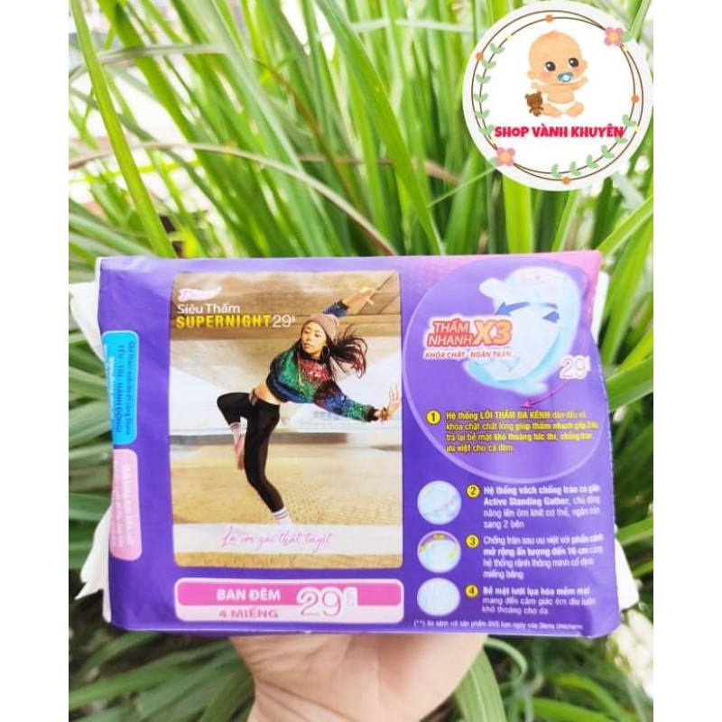 BVS ban đêm Diana Super Night 29cm gói 4 miếng