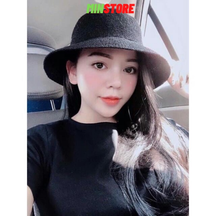 Mũ Bucket chữ M phong cách Hàn Quốc siêu xinh - M37