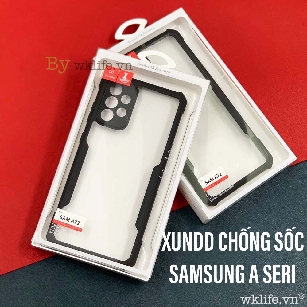Ốp Samsung Galaxy A52 / A71 / A72 XUNDD Viền Cao Su Chống Sốc 3M Chuẩn SGS