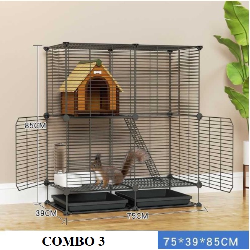 Combo Chuồng Sóc , Chuồng Chim, Chuồng Bọ bằng lưới sắt lắp ghép đa dạng
