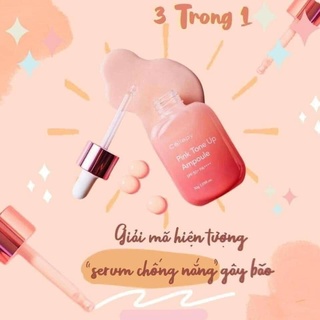 [Hàng trả order, không có dư] Serum Dưỡng Trắng Chống Nắng Cellapy Pink Tone Up Ampoule 30ml