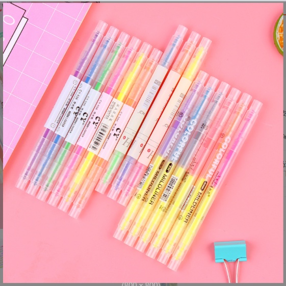 SET 6 CÂY Bút Dạ Đánh Dấu Highlight Nhiều Màu Đẹp
