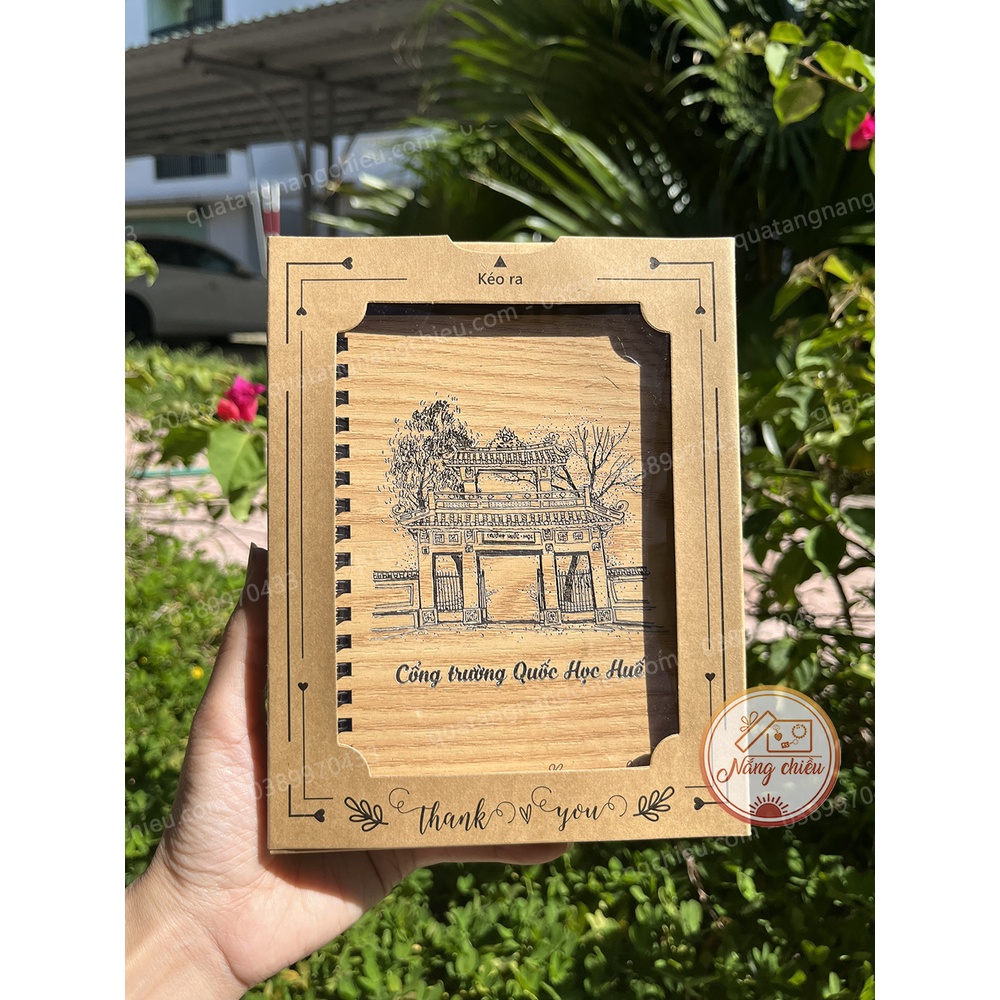 Sổ tay quà lưu niệm các di tích, danh lam thắng cảnh ở Huế, Chùa Thiên Mụ, Ngọ Môn, Phu văn lâu, cổng trường quốc học