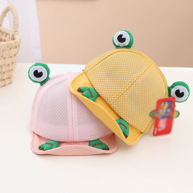 Nón Lưỡi Trai Vành Mềm Phối Lưới Phong Cách Hàn Quốc Thời Trang Mùa Hè Cho Bé
