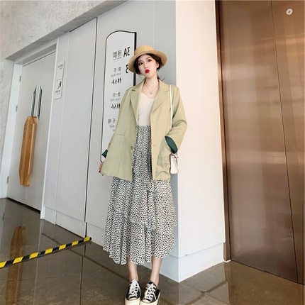 (Ảnh thật 3 hình cuối ) Áo blazer Ulzzang xanh mù tạt