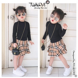 Chân váy cho bé gái họa tiết caro xinh váy cho bé gái tulalove
