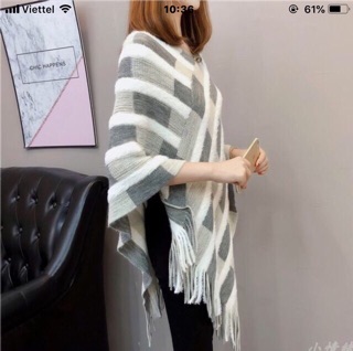 [CÓ SẴN] ÁO KHĂN LEN THỜI TRANG