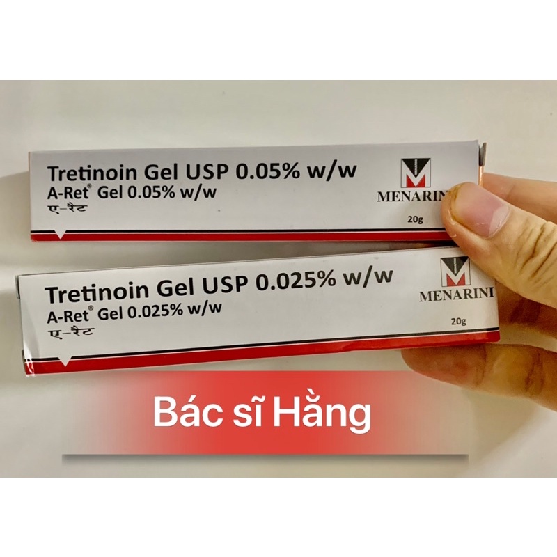 ✅GEL GIẢM MỤN CHỐNG LÃO HOÁ TRETINOIN GEL USP ARET 0.025 &amp; 0.05