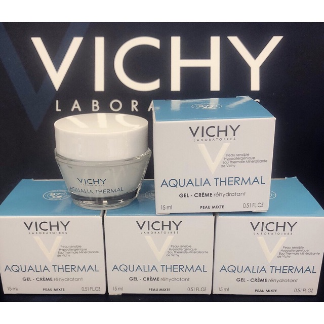 Kem dưỡng ẩm cấp nước dạng gel 15ml Vichy Aqualia thermal gel