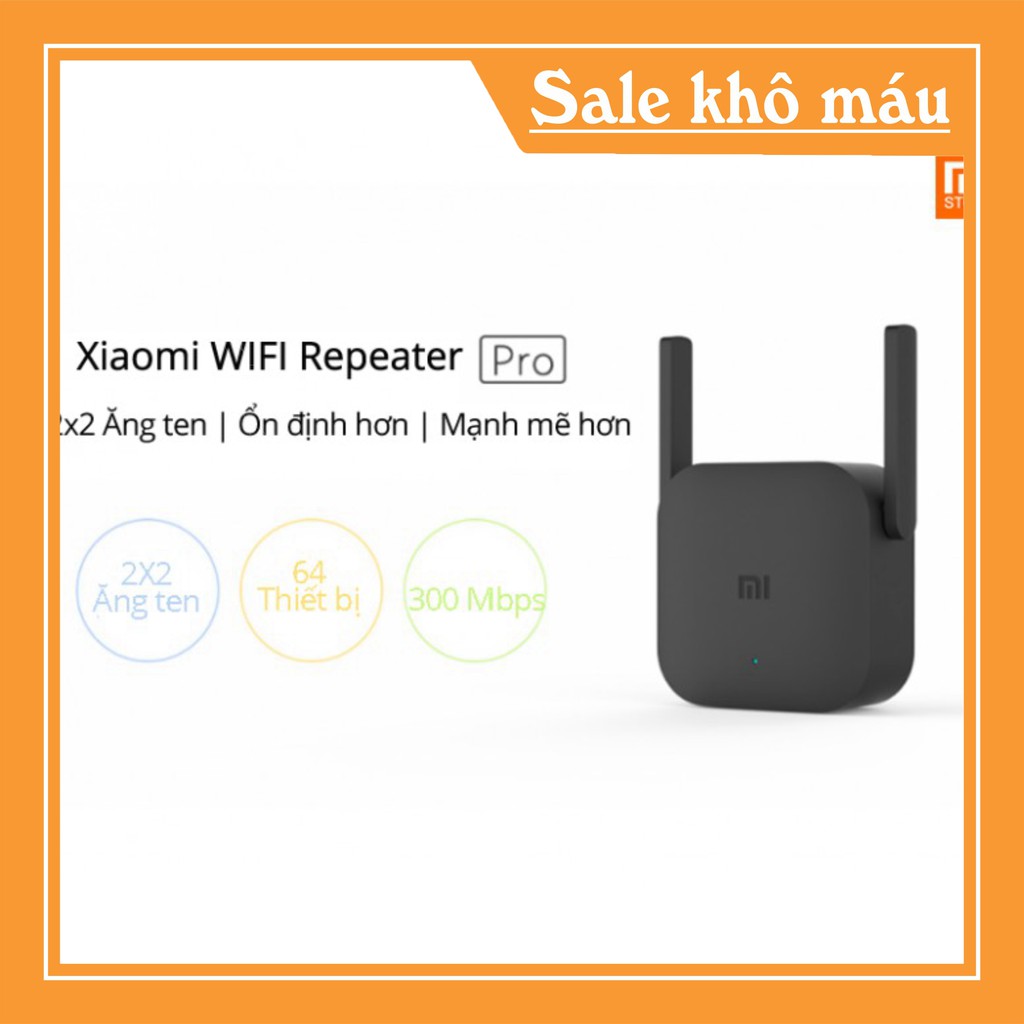 Kích Sóng Wifi Xiaomi Repeater Pro 2 Râu - Hàng Chính Hãng