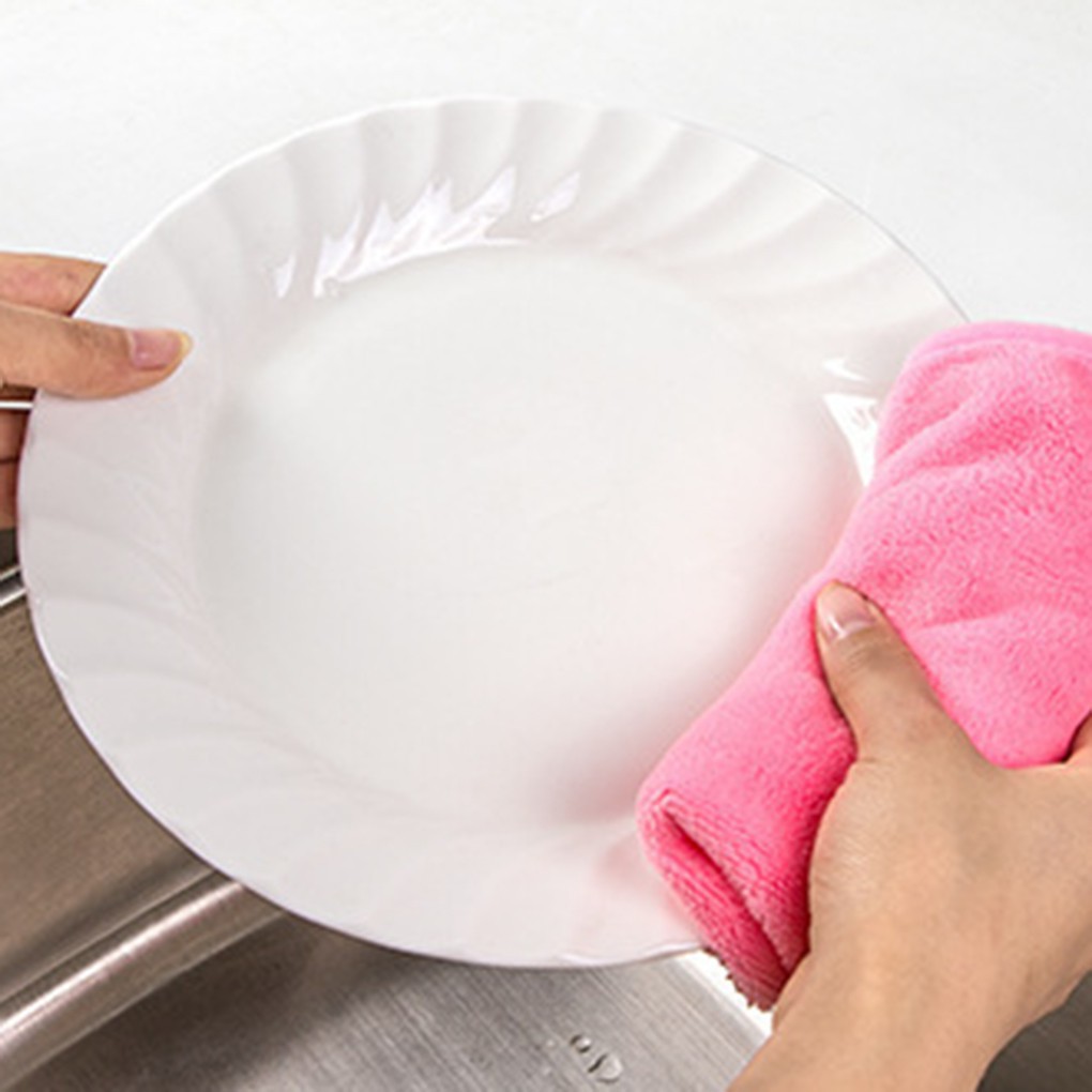 Khăn treo lau chén dĩa chống thấm hút với 3 màu tuỳ chọn cho nhà bếp