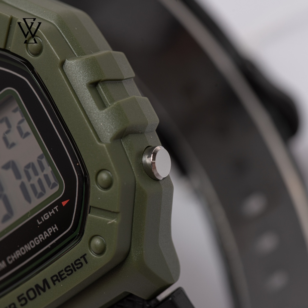 Đồng Hồ Điện Tử Nam Casio WATCHSTORE W-218H-3AVDF Thiết Kế Kính Nhựa 43mm, Độ Chịu Nước 5ATM, Vỏ Nhựa Cao Cấp