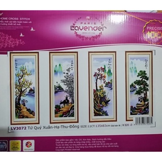 Tranh thêu chữ thập LV3072-135x83cm