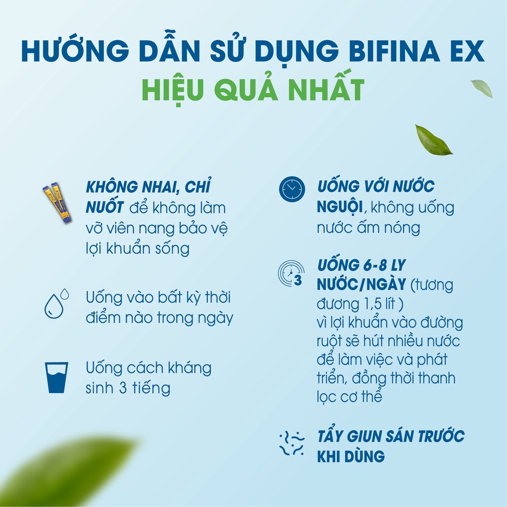 Combo 3 hộp Bifina Nhật Bản EX 60 gói - Liệu trình dành cho người viêm đại tràng co thắt, hội chứng ruột kích thích