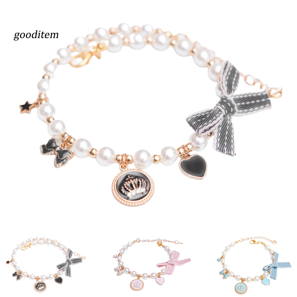 Vòng cổ Mặt Hình Mèo Trang Trí Tinh Tế Dễ Thương Cho Thú Cưng